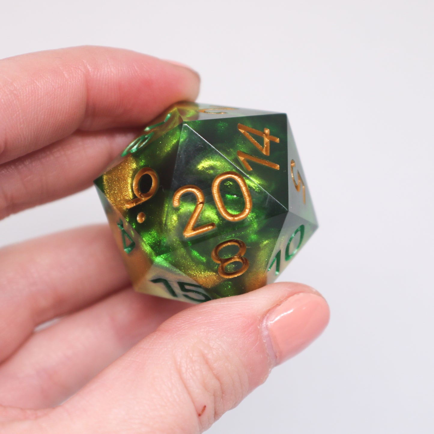 Green Gobby 30mm Chonky D20