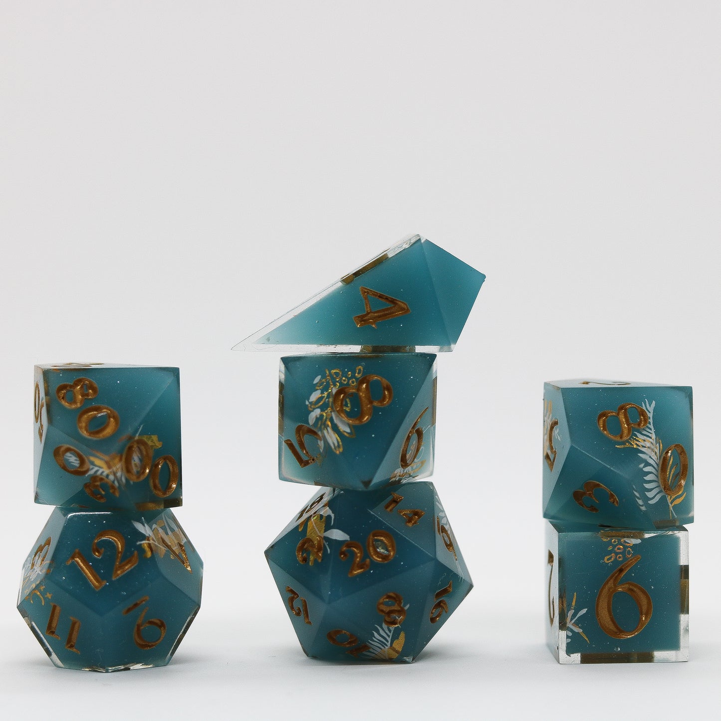 Tealwood Treasures Epoxy Resin Dice Set