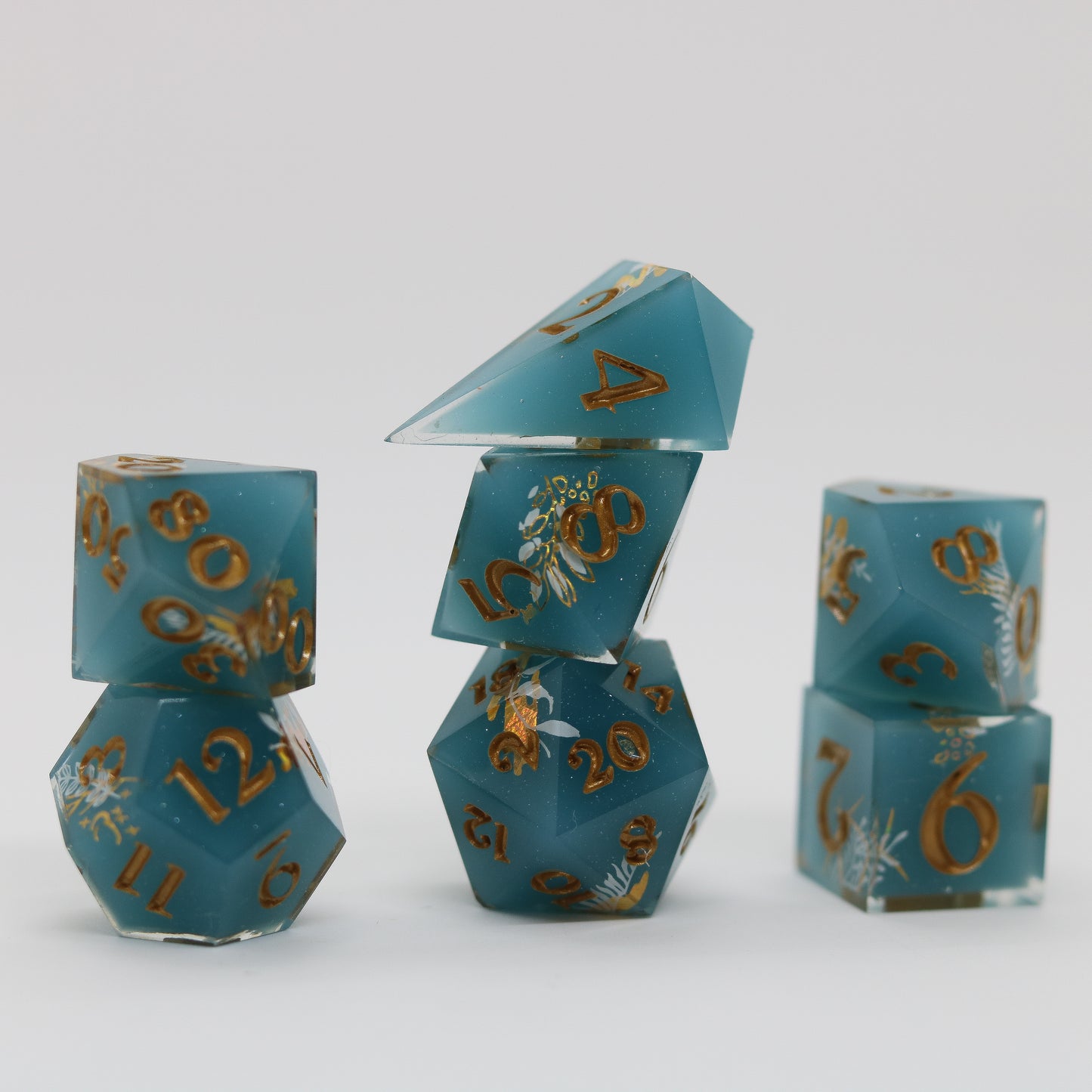 Tealwood Treasures Epoxy Resin Dice Set