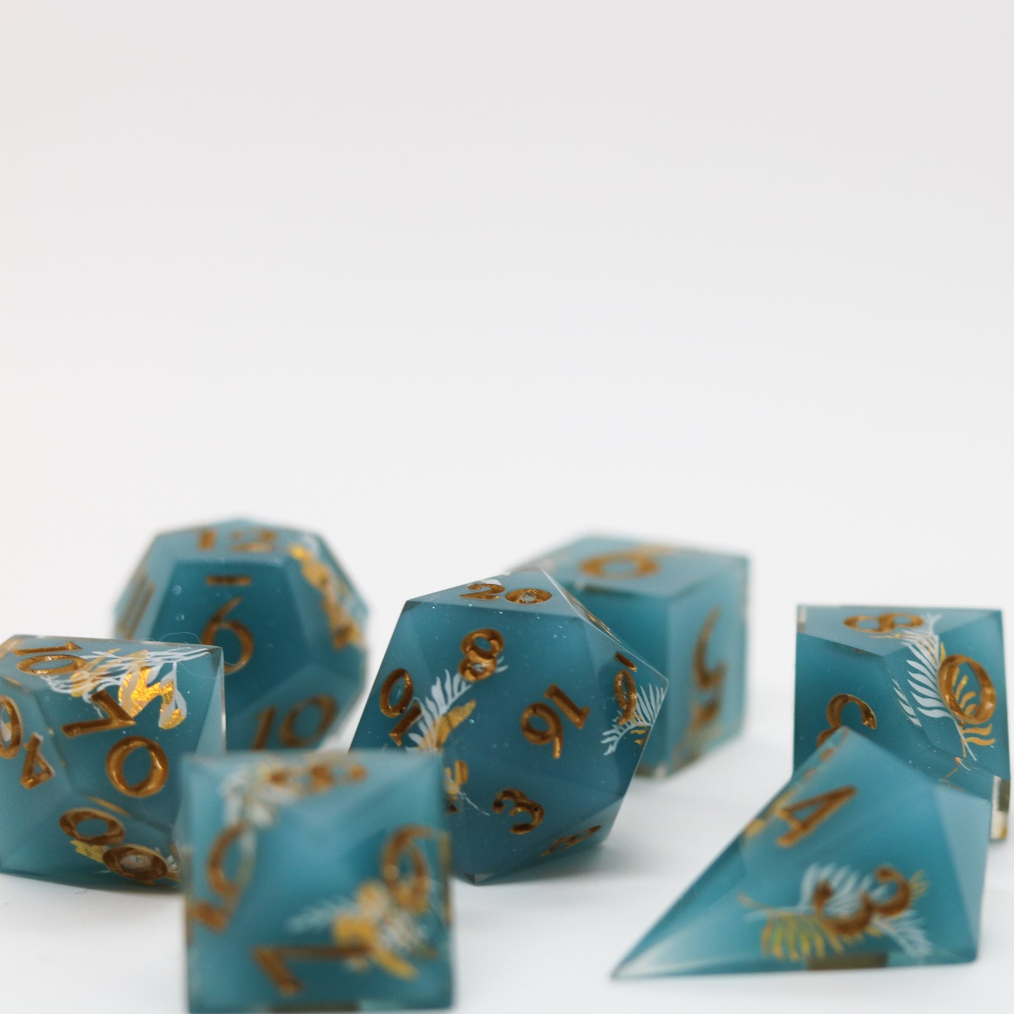 Tealwood Treasures Epoxy Resin Dice Set