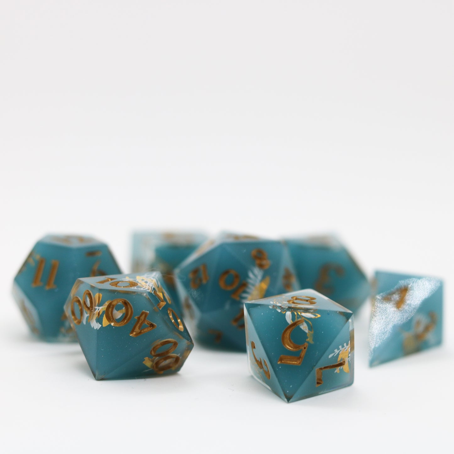 Tealwood Treasures Epoxy Resin Dice Set