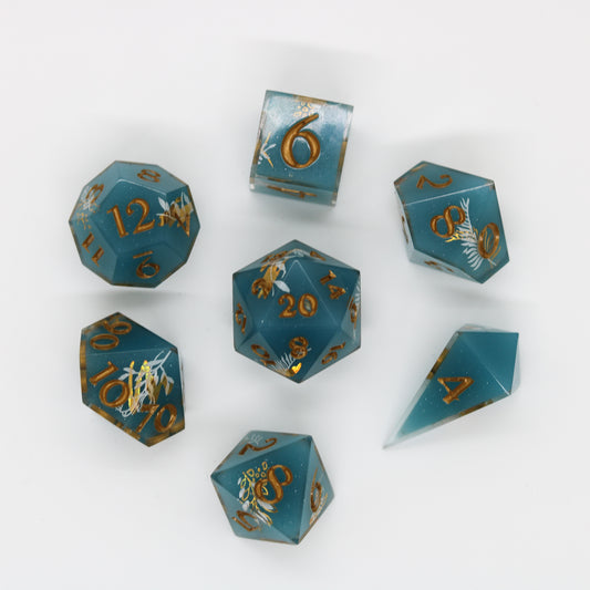 Tealwood Treasures Epoxy Resin Dice Set