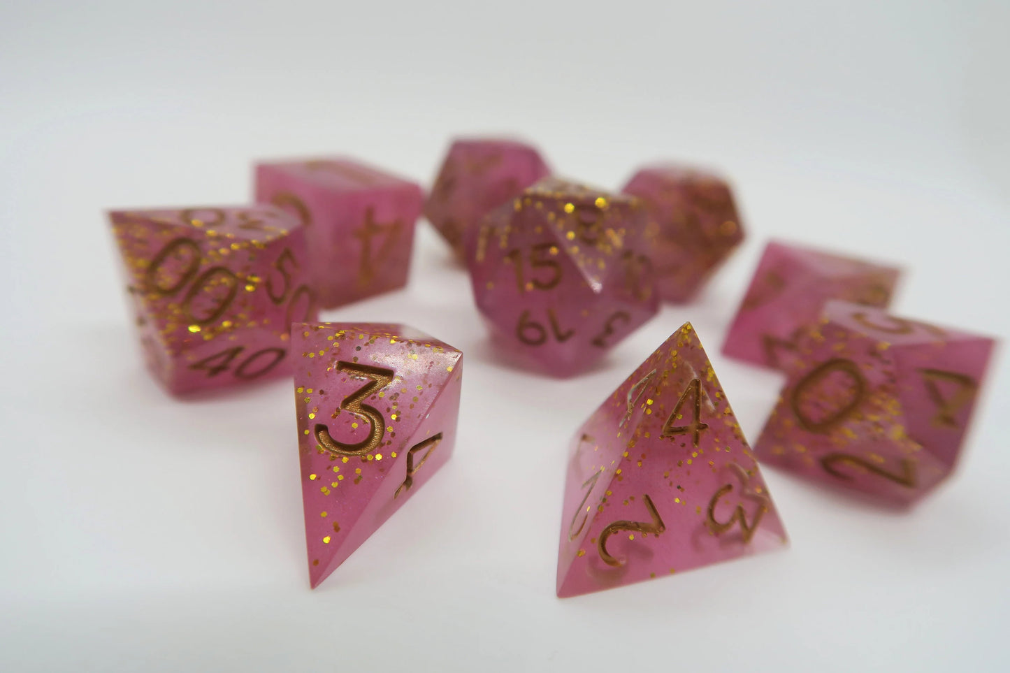 Stardust Epoxy Resin Dice (Old Design)