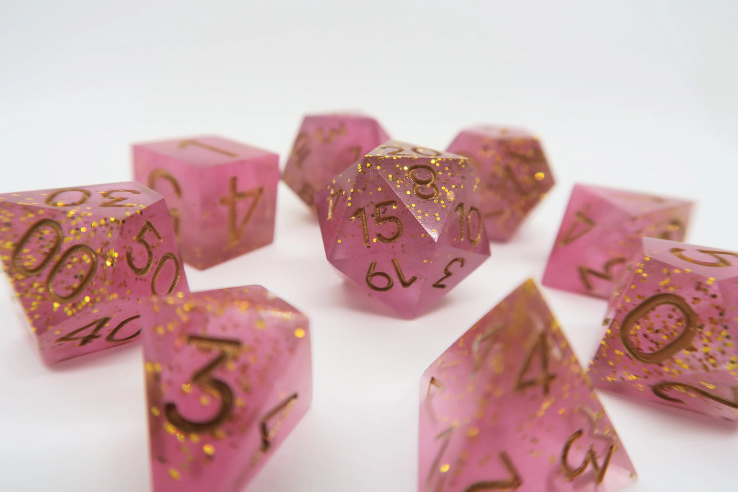 Stardust Epoxy Resin Dice (Old Design)